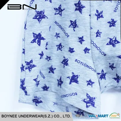 Custom all over printing boxer shorts cotton kids panties boys underwear