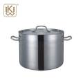 SS -Kocher flacher Stock Pot Set mit Dampfer