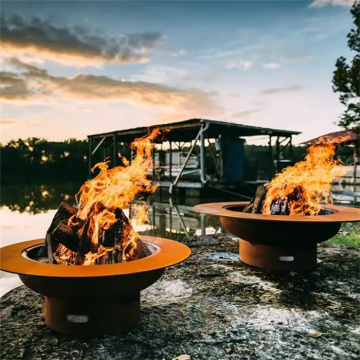 Corten Steel Metal Fire Pit Fire Bowls