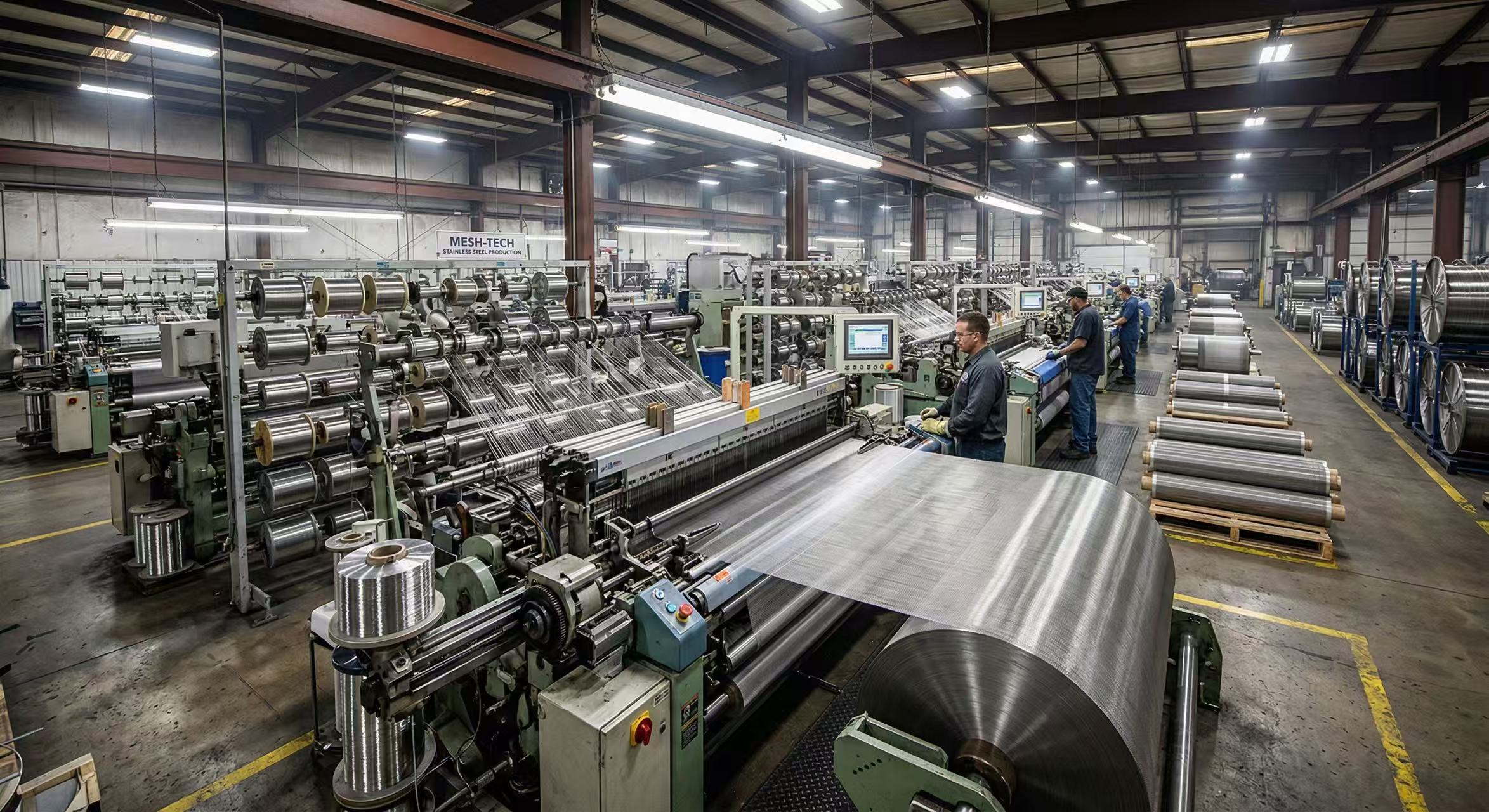 Stainless steel screen manufacturing