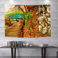 soft 3D dust proof partition tapestry
