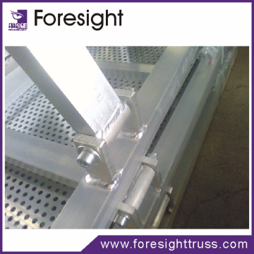 Aluminum Crowd Barrier for event crowd control in front of stage