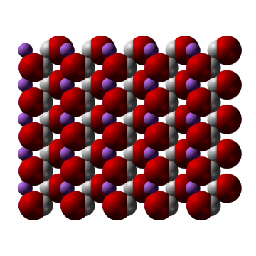 formule d&#39;hydroxyde de lithium monohydraté