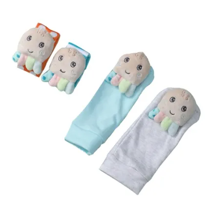 Newborn Baby Accessories and Toys: Bracelets, Socks, and Rattles for Boys and Girls