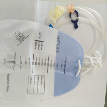 Bolsa de medição de urina em PVC para esterilização EO de alta qualidade