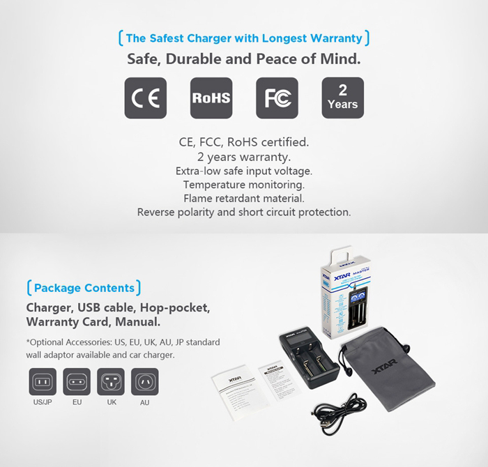 2017 Hot Selling XTAR VC2 Plus Charger 