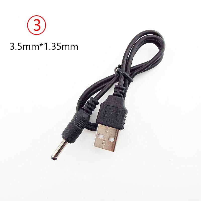 USB A Male to DC 2.0 0.6 2.5 3.5 1.35 4.0 1.7 5.5 2.1 5.5 2.5mm Power supply Plug Jack type A extension cable connector cords