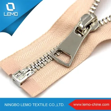 5# 30cm Shiny Nickel Giant Jeans Zipper Metal Zipper For Garment