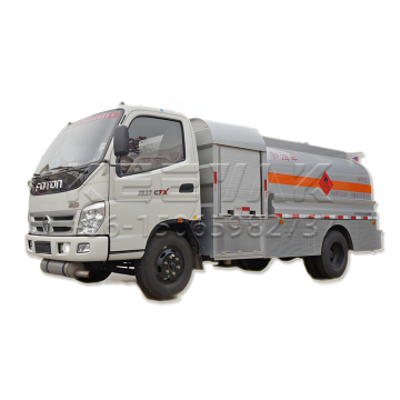 New FOTON 4x2 Mobile Fuel Truck 8cbm Flammable Liquid Tank Truck 95HP Euro III Factory Direct Sale