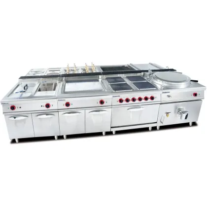 Longterm Stainless Steel Commercial Four Burner Freestanding Gas Stove Oven for Western Restaurants