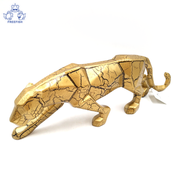 Modern Polyresin Cheetah Figurine Home Décor