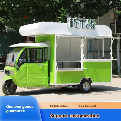 Electric Food Truck: Mobile Fast Food Car for Coffee, Taco & More