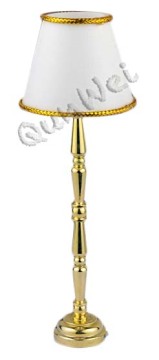 Miniature dollhouse floor lamp in button battery