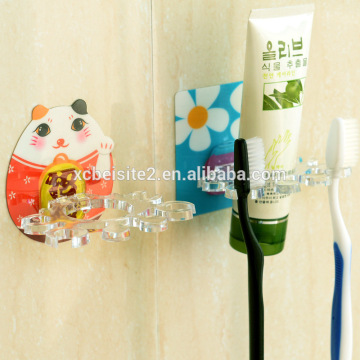 Q058 Creative cartoon style suction wall toothbrush holder