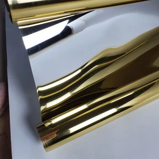 0.6mm Gold color PET Metallized transparent film