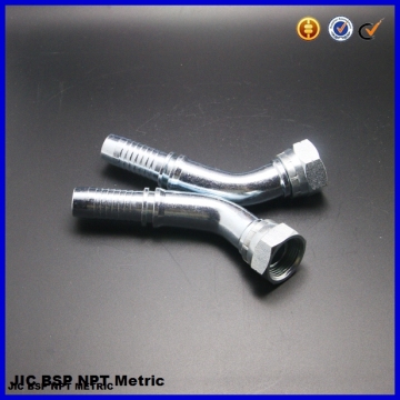 Carbon steel hydraulic high pressure rubber hose BSP female