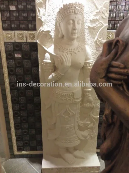 Antique stone buddha statue