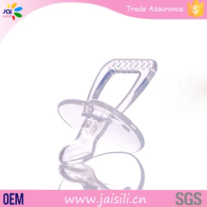 new 2016 silicone baby transparent pacifier baby care products