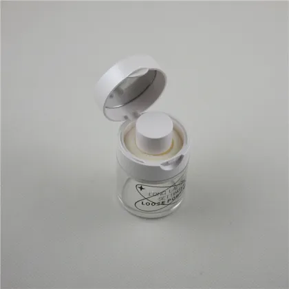 TM-P1234 15g Plastic Loose Powder Container with Puff