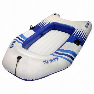 Inflatable Boat, 3 Air Chambers with 3 Valves, Inflatable Floor for Comfort and Rigidity