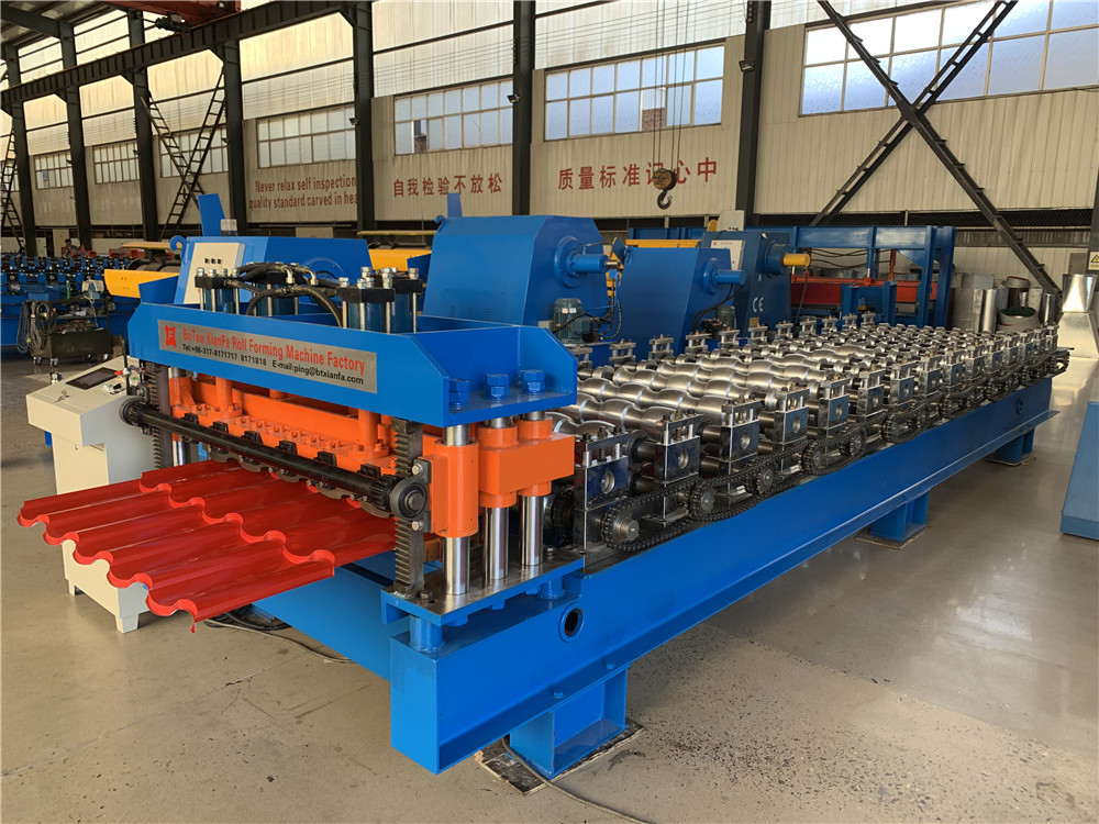 roof tile making glazed tile roll forming machine