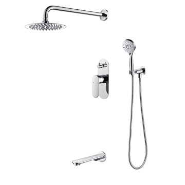 Chrome Tub Shower Faucet Set