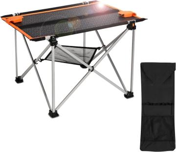 Solar Table: Portable Foldable Picnic Table with 40W Solar Panel Charger for Outdoor Camping