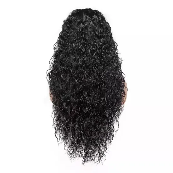 China supplier wholesale frontal custom wigs 100%transparent lace water wave human hair wigs curly wig hair brazilian human hair