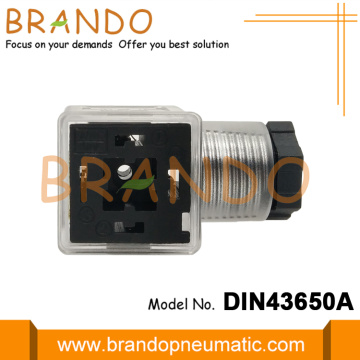DIN 43650A 암 스레드 전자 밸브 커넥터