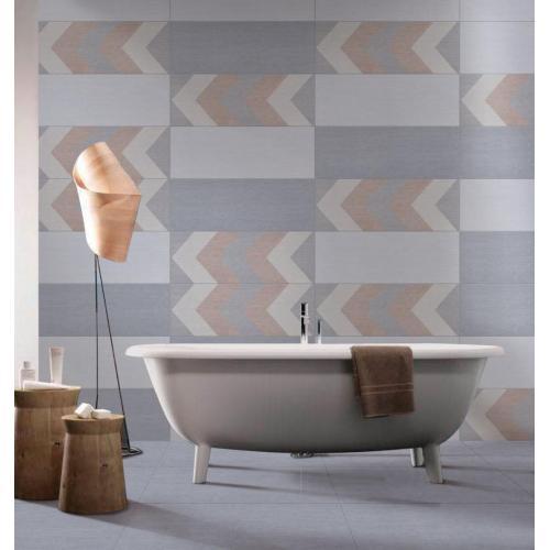 Piastrelle da parete in ceramica per bagno con design in tessuto da 300 * 800 mm