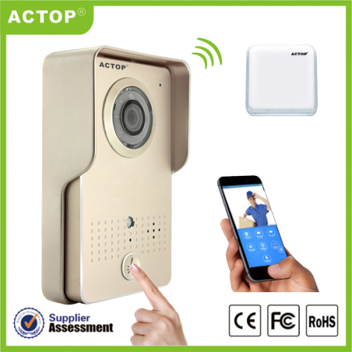 Sistem bel pintu video berkemampuan wifi pintar