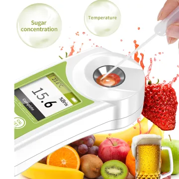 Hand-Held Brix Refractometer: Accurate Sugar Tester for Wine, Grapes, and Fruits