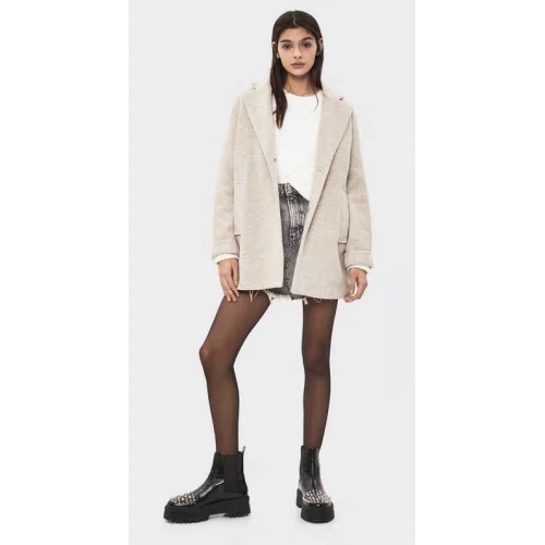 Plain Double-Sided Woolen Coat Women For Ladies