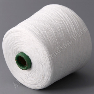 100% Spun Polyester Bag Closing Thread in Raw White