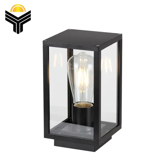 Energy Saving IP54 Waterproof Aluminium Classic Black Outdoor LED Pillar Light