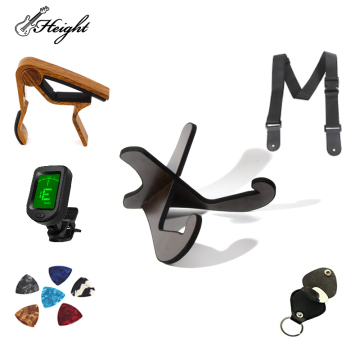 Solid Rubber Wood Guitar Stand with Black Foam Binding: Durable Support for Your Guitar Accessory Needs