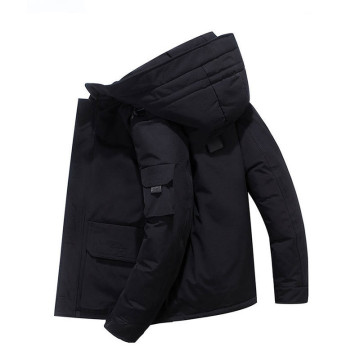 2022 Solid Color Hooded Down Jacket for Men - Wholesale & Customization