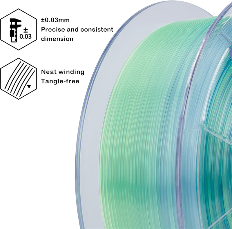 Transparent Multicolor Filament Pla