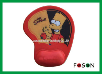 Red Eco - Friendly Silicone Mouse Pad For Gift , Computer Mouse Pads