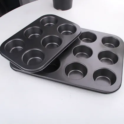 6 Non-Stick Cake Moulds for Egg Tarts and Cheesecakes