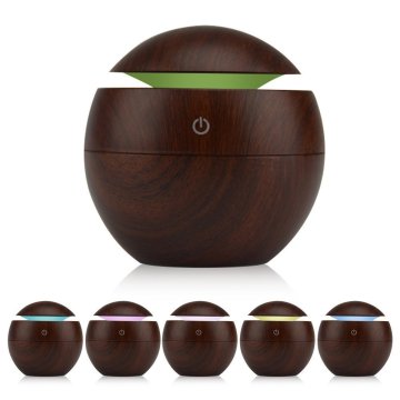 130 ml de madera USB Cool Mist Humidificador aromaterapia esencial