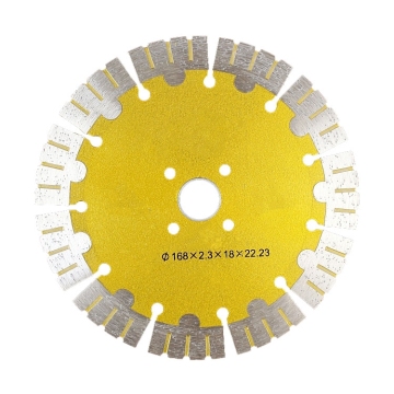 168x230 Diamond Saw Blade for Angle Grinder: Specialized Tool for Dry Cutting Concrete and Stone