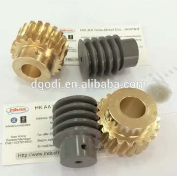 Custom high precision brass small worm gears set and miniature worm gear