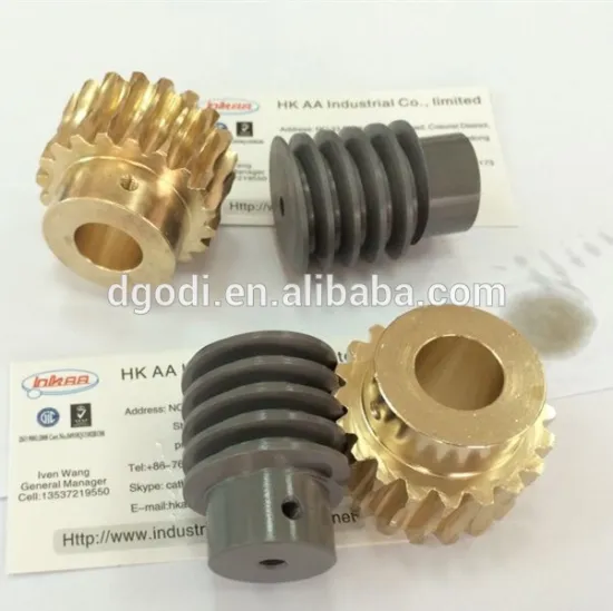 Custom high precision brass small worm gears set and miniature worm gear