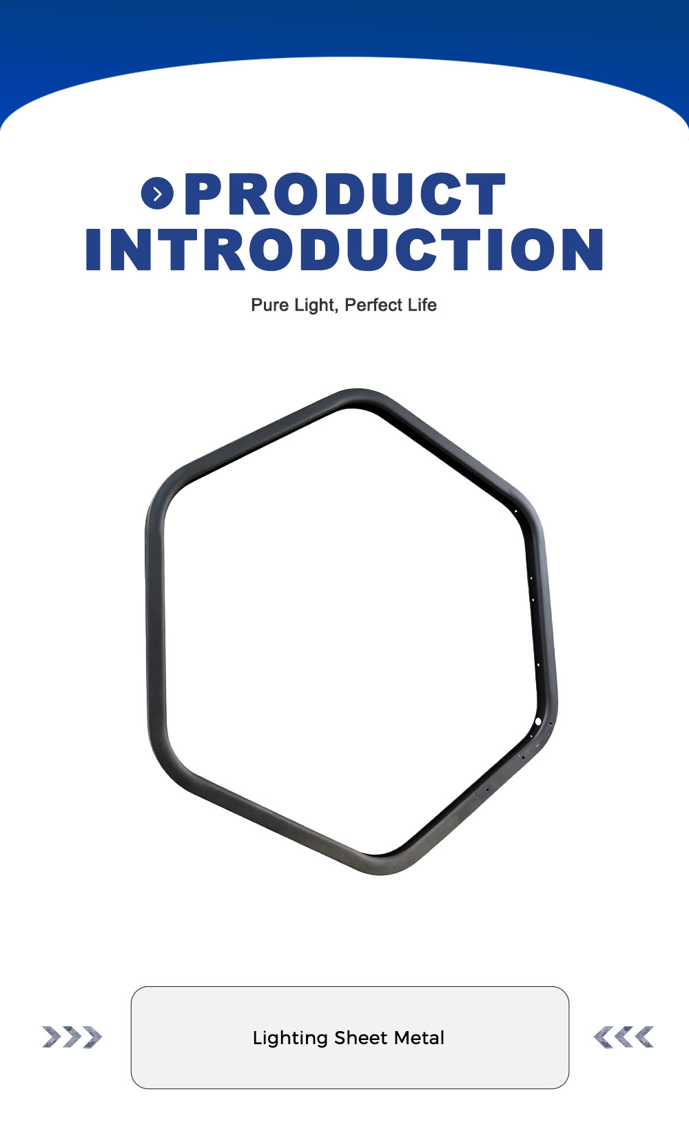Hex LED Light Border Frame x