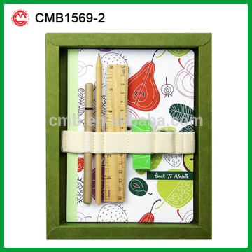 New Eco A5 Elastic Band Notebook Set with Stationery