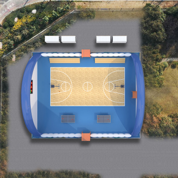 Air-inflated Membrane Sports Stadium for Playing Basketball