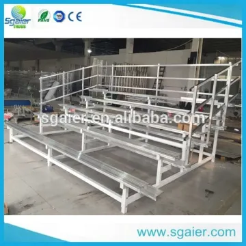 5 rows professional indoor aluminum bleachers outdoor stadium use for metal grandstand gym equipment