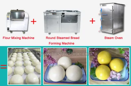 Steam bun moulding small bun shaping machine