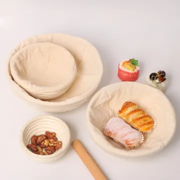 Indonesian Rattan Round Bread Fermentation Baskets and Bowls: Western-Style Bread Making Essentials